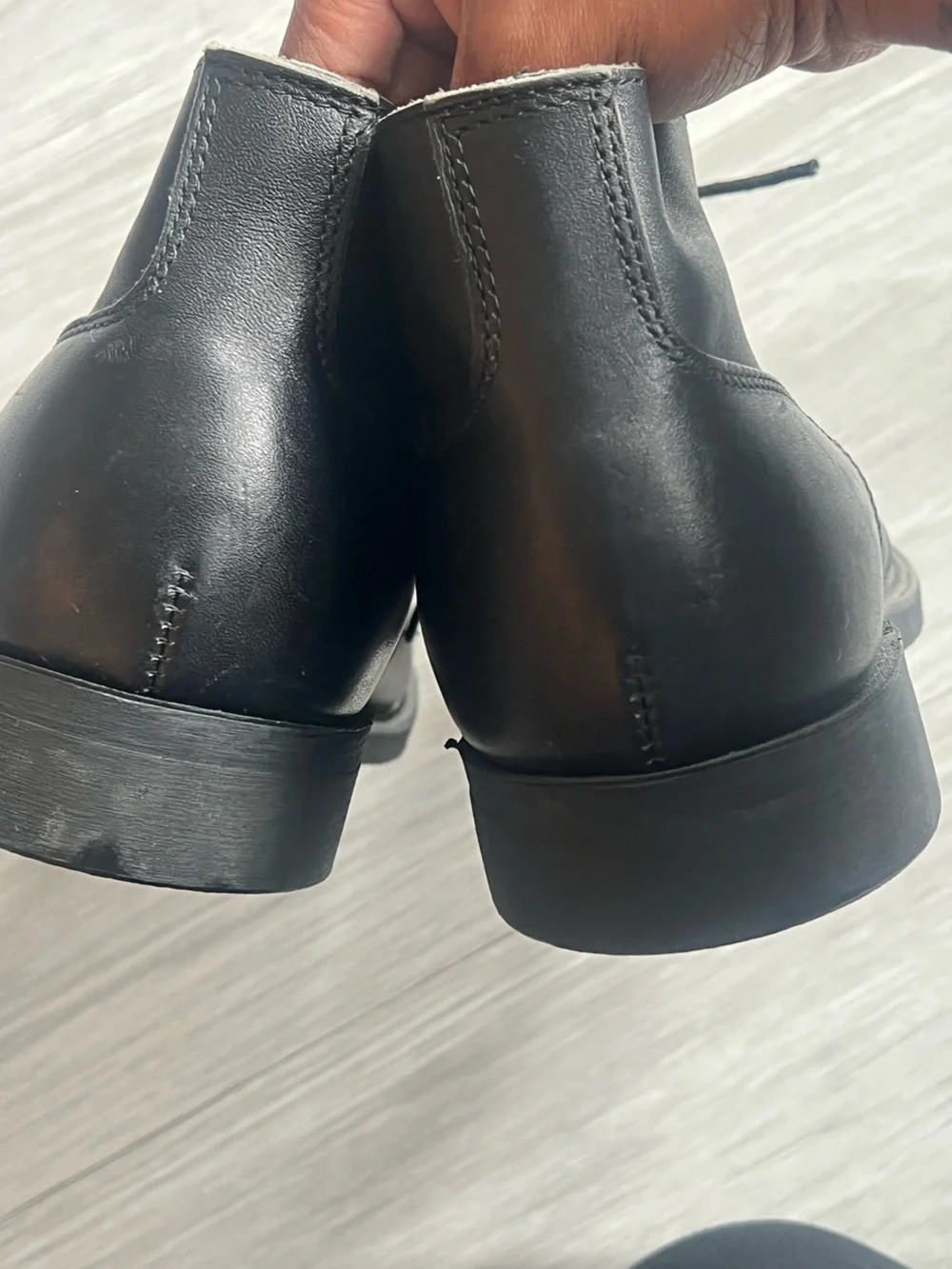 VTG new Men's Biltrite Steel Toe EH Chukka Work Leather Black Ankle Boots Sz 10R